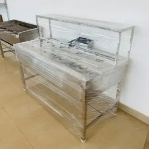 STAINLESS STEEL BAIN MARIE SQUARE VESSEL