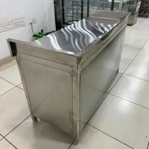stainless steel counter