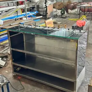 Stainless steel shelf