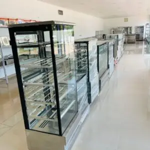 glass display counter