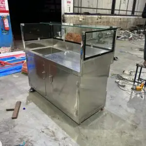 Stainless steel tea stall counter