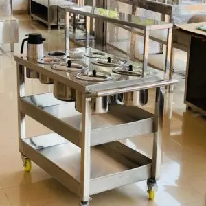 Stainless steel masala trolley