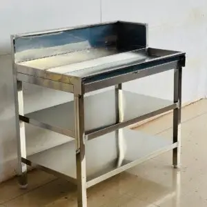 working table with under shelf