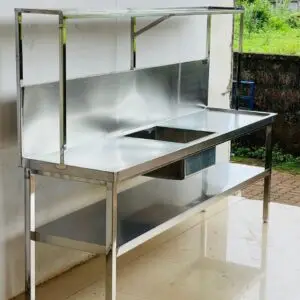 Stainless steel commercial food counter
