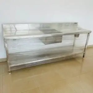 stainless steel kitchen table