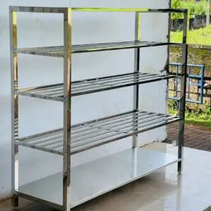 Stainless steel shoe rack